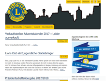 Tablet Screenshot of lions-club-guenzburg.de